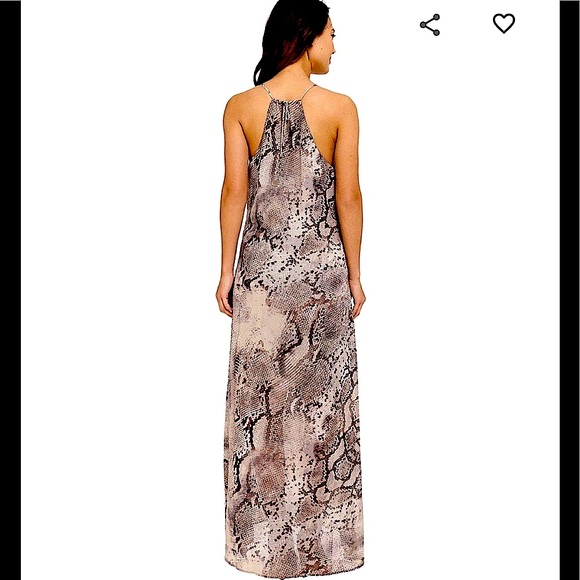 Hale Bob beaded snakeskin maxi dress- RARE! - Picture 10 of 12